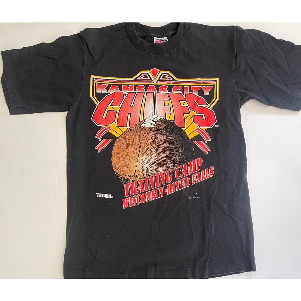 Vintage Kansas City Chiefs Football Shirt T-shirt 90s 1994 Training COTTON large